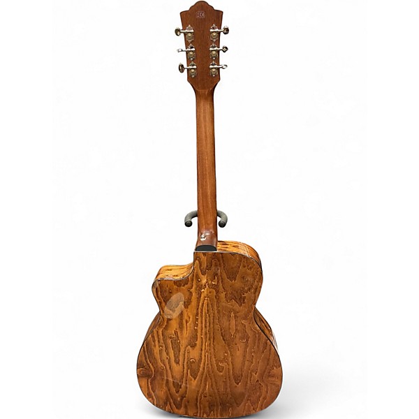 Used Guild OM260CE DELUXE BURL Sunburst Acoustic Electric Guitar