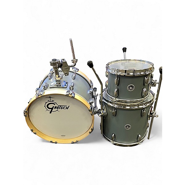 Used Gretsch Drums 3 Piece Brooklyn Series Micro satin grey Drum Kit