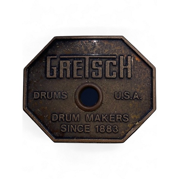 Vintage 1970s Gretsch Drums 4 Piece Stop Sign Badge shell pack white Drum Kit