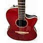 Used Ovation CC28-5 Celebrity Candy Apple Red Acoustic Electric Guitar