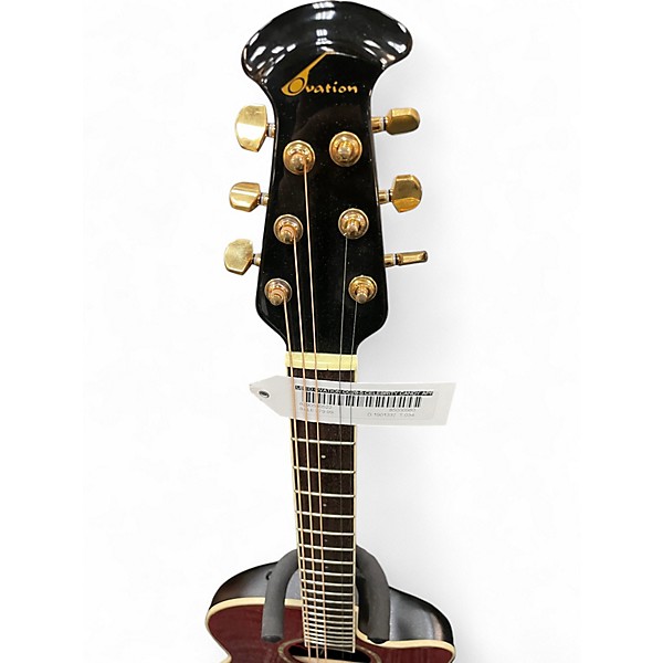 Used Ovation CC28-5 Celebrity Candy Apple Red Acoustic Electric Guitar