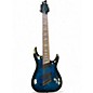 Used 2025 Schecter Guitar Research OMEN ELITE 8 Trans Blue Solid Body Electric Guitar thumbnail