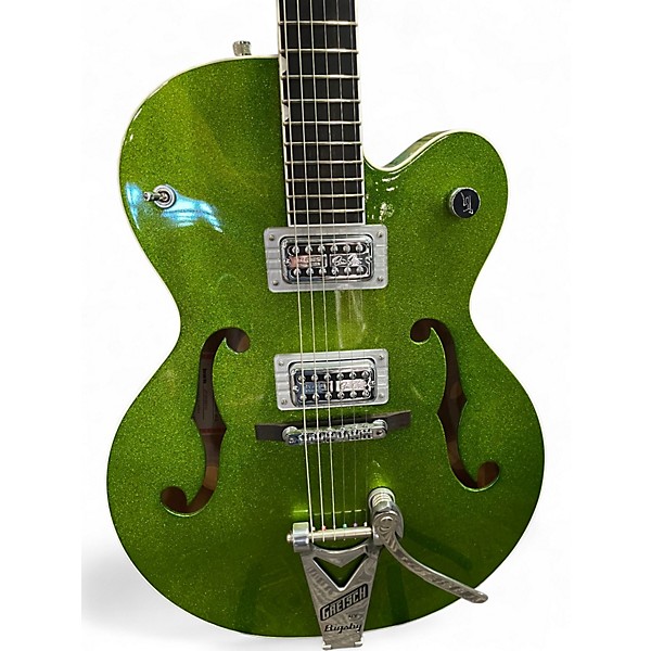 Used Gretsch Guitars G6120SH Brian Setzer Signature Hot Rod GREEN SPARKLE Hollow Body Electric Guitar