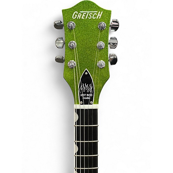 Used Gretsch Guitars G6120SH Brian Setzer Signature Hot Rod GREEN SPARKLE Hollow Body Electric Guitar
