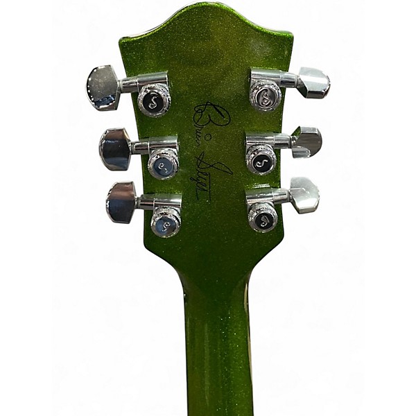 Used Gretsch Guitars G6120SH Brian Setzer Signature Hot Rod GREEN SPARKLE Hollow Body Electric Guitar