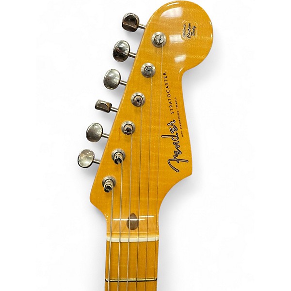 Used Fender Eric Johnson Thinline Stratocaster Tobacco Sunburst Hollow Body Electric Guitar