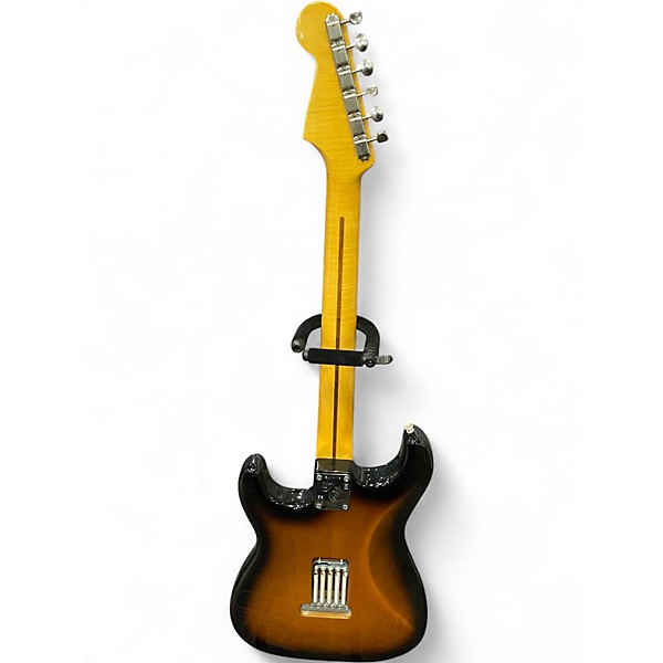 Used Fender Eric Johnson Thinline Stratocaster Tobacco Sunburst Hollow Body Electric Guitar