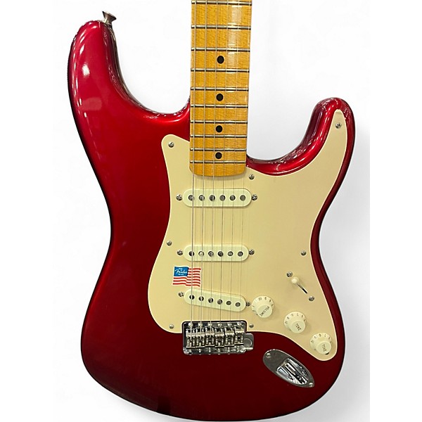 Used Fender Eric Johnson Stratocaster RUBY RED Solid Body Electric Guitar