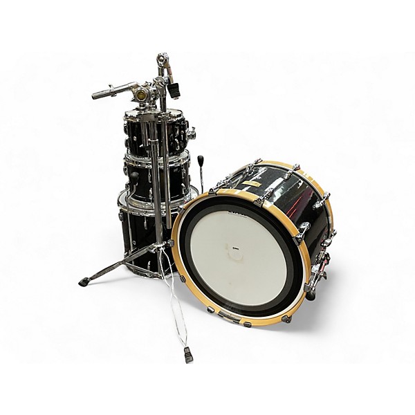 Used Pearl 4 Piece Session Studio Classic Black Sparkle Drum Kit