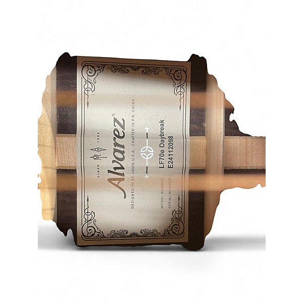 Used Alvarez LF70E Natural Acoustic Electric Guitar