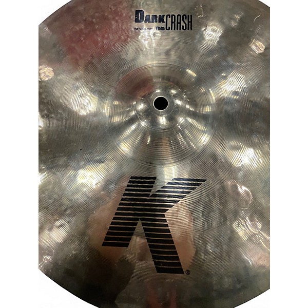 Used Zildjian 16in K Thin Dark Crash Brilliant Cymbal
