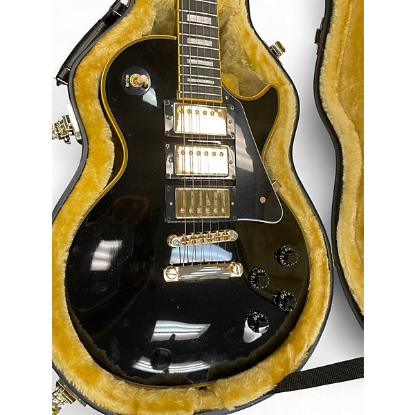 Used Epiphone Joe Bonamassa Les Paul Custom Black Beauty Ebony Solid Body Electric Guitar
