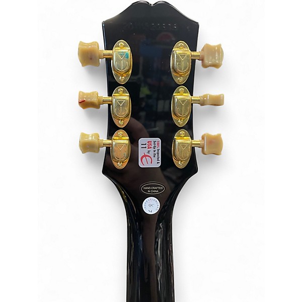 Used Epiphone Joe Bonamassa Les Paul Custom Black Beauty Ebony Solid Body Electric Guitar