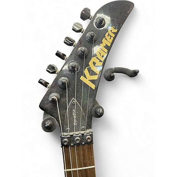 Vintage 1990s Kramer Baretta Metallic Blue Solid Body Electric Guitar