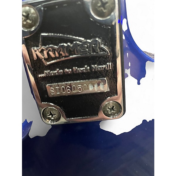 Vintage 1990s Kramer Baretta Metallic Blue Solid Body Electric Guitar