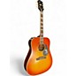 Used Epiphone Inspired by Gibson Hummingbird Aged Cherry Sunburst Acoustic Electric Guitar thumbnail