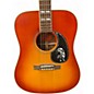 Used Epiphone Inspired by Gibson Hummingbird Aged Cherry Sunburst Acoustic Electric Guitar