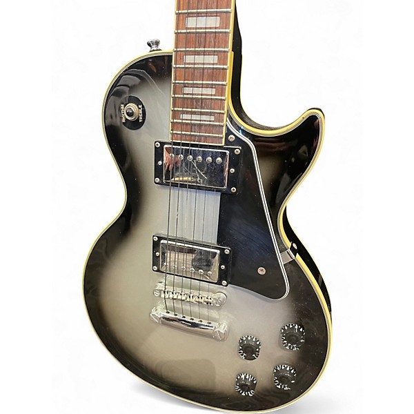 Used 2007 Epiphone Les Paul Custom Silverburst Solid Body Electric Guitar