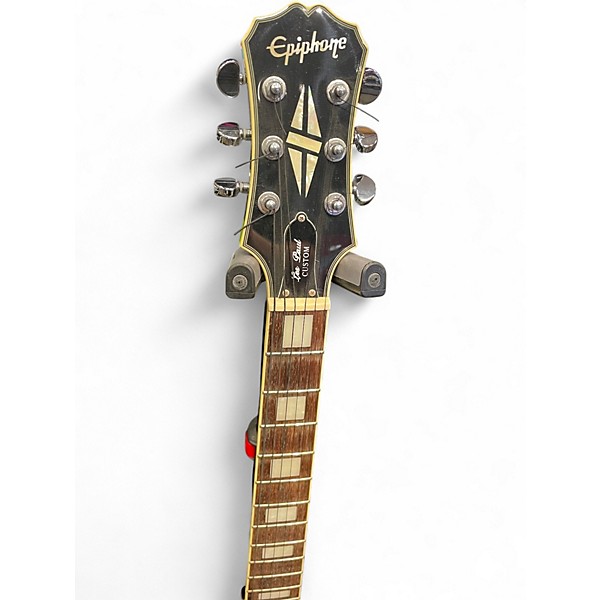 Used 2007 Epiphone Les Paul Custom Silverburst Solid Body Electric Guitar