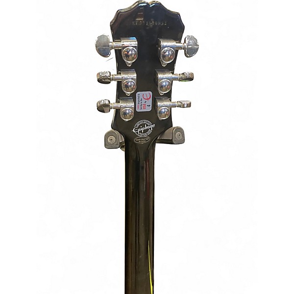 Used 2007 Epiphone Les Paul Custom Silverburst Solid Body Electric Guitar