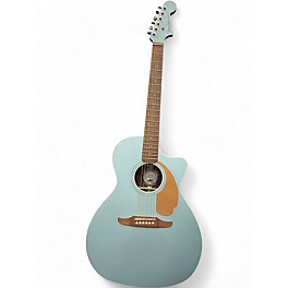 Used Fender Newporter Player Ice Blue Satin Acoustic Electric Guitar