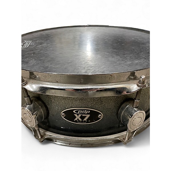 Used PDP by DW 14X5.5 X7 SERIES SNARE Silver Sparkle Drum