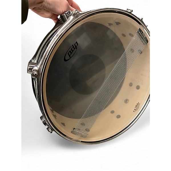 Used PDP by DW 14X5.5 X7 SERIES SNARE Silver Sparkle Drum