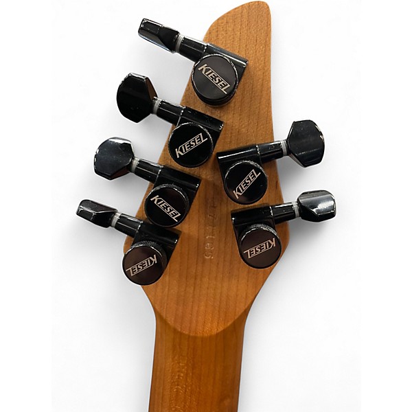 Used Kiesel Allan Holdsworth Signature Poplar Burl Cap Natural Solid Body Electric Guitar