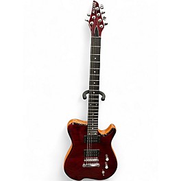 Used Kiesel Allan Holdsworth Signature Flame Maple Cap Trans Crimson Red Solid Body Electric Guitar