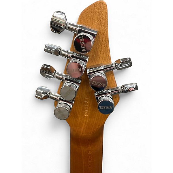 Used Kiesel Allan Holdsworth Signature Flame Maple Cap Trans Crimson Red Solid Body Electric Guitar