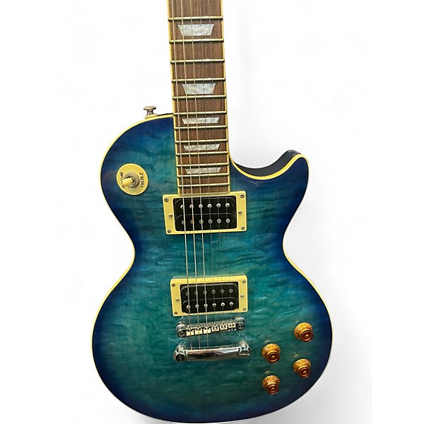 Used Epiphone Les Paul Standard Aqua Solid Body Electric Guitar