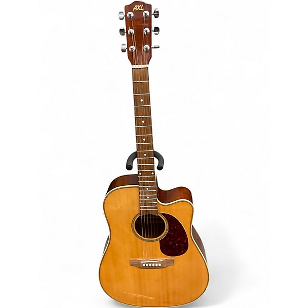 Used AXL ag-d30 Natural Acoustic Guitar