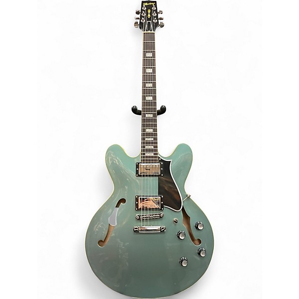 Used Heritage Custom Core Collection H-535 Pelham Blue Hollow Body Electric Guitar