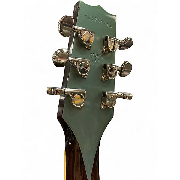 Used Heritage Custom Core Collection H-535 Pelham Blue Hollow Body Electric Guitar