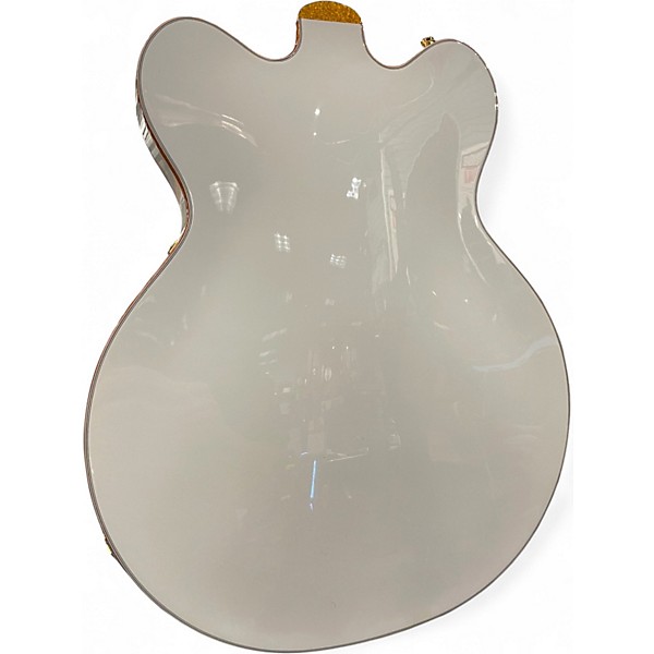 Used 2024 Gretsch Guitars G6636TDC-WHT WHITE Hollow Body Electric Guitar
