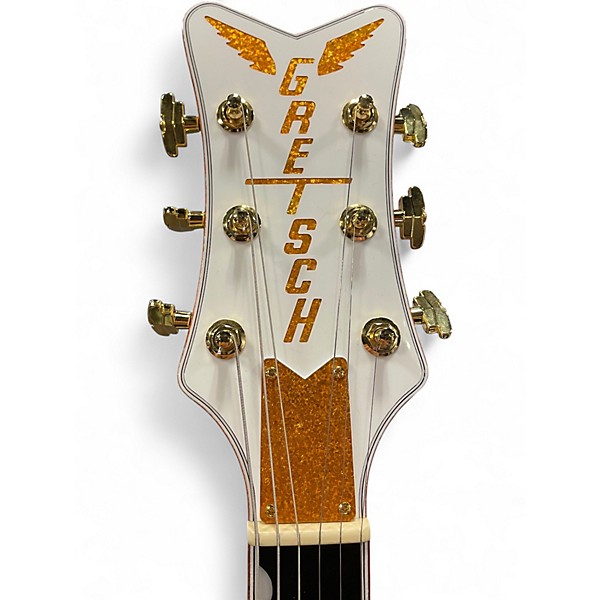 Used 2024 Gretsch Guitars G6636TDC-WHT WHITE Hollow Body Electric Guitar
