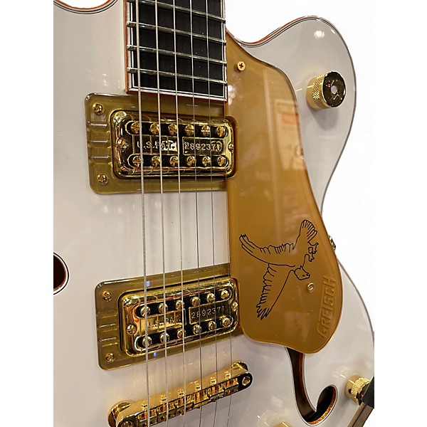 Used 2024 Gretsch Guitars G6636TDC-WHT WHITE Hollow Body Electric Guitar