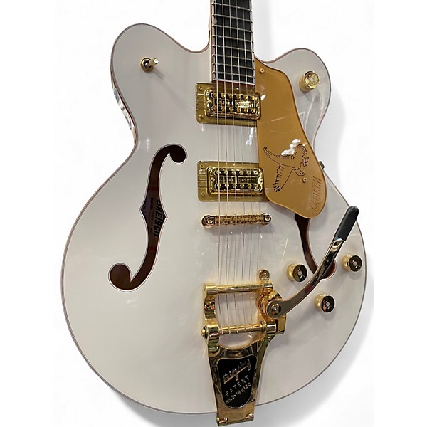 Used 2024 Gretsch Guitars G6636TDC-WHT WHITE Hollow Body Electric Guitar