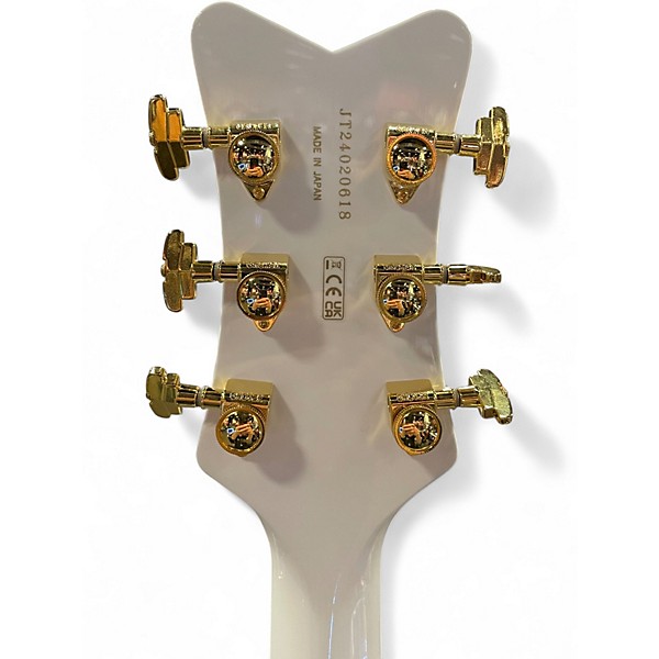 Used 2024 Gretsch Guitars G6636TDC-WHT WHITE Hollow Body Electric Guitar