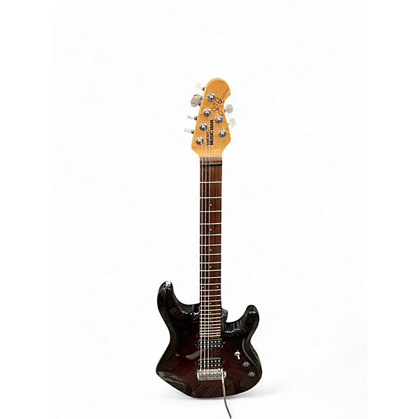 Used Ernie Ball Music Man JP6 John Petrucci Signature Crimson Red Burst Solid Body Electric Guitar