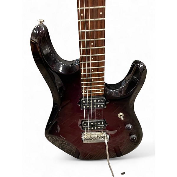 Used Ernie Ball Music Man JP6 John Petrucci Signature Crimson Red Burst Solid Body Electric Guitar