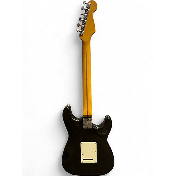 Used Fender American Standard Stratocaster Black Solid Body Electric Guitar