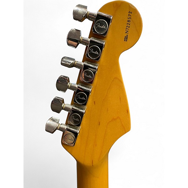 Used Fender American Standard Stratocaster Black Solid Body Electric Guitar