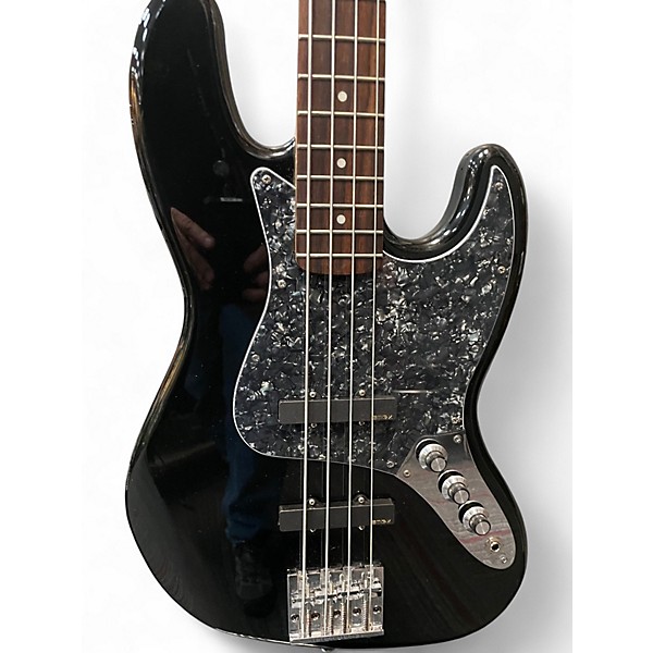 Used Squier JAZZ BASS Black Electric Bass Guitar