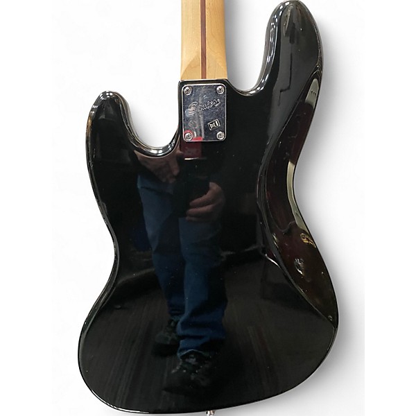 Used Squier JAZZ BASS Black Electric Bass Guitar