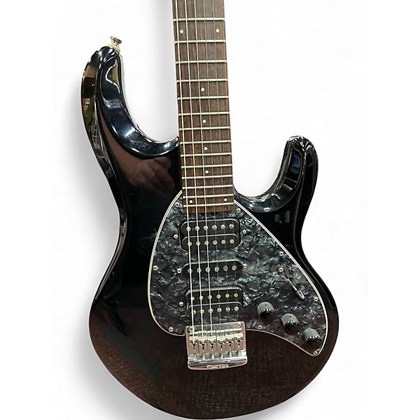 Used 2005 Ernie Ball Music Man Silhouette HSH Hardtail Piezo Black Solid Body Electric Guitar