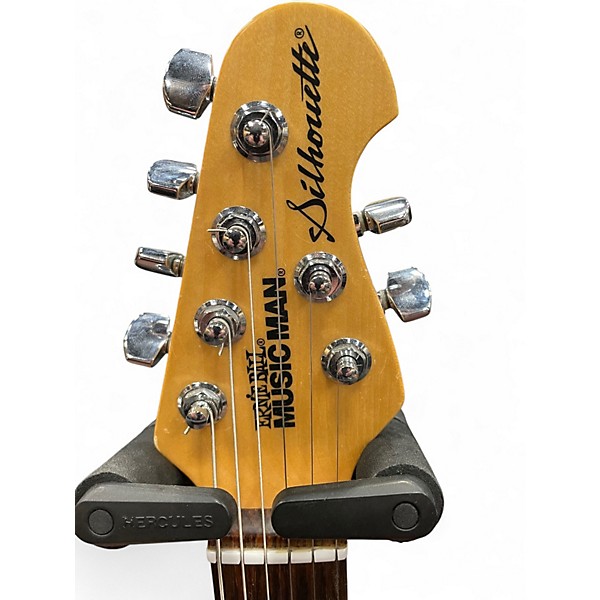 Used 2005 Ernie Ball Music Man Silhouette HSH Hardtail Piezo Black Solid Body Electric Guitar