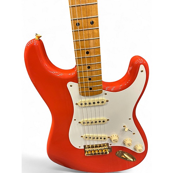 Used Fender Willcutt Guitar FSR Limited Edition '50s Fiesta Red Solid Body Electric Guitar