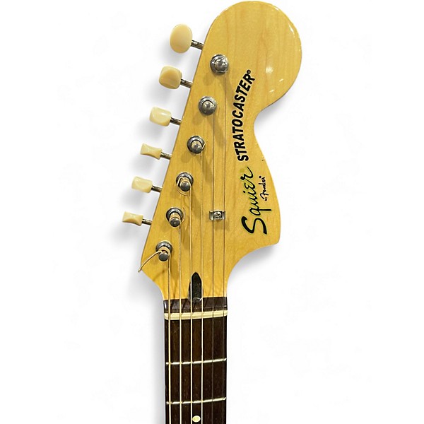 Used Squier Vintage Modified 70s Stratocaster Yellow Solid Body Electric Guitar