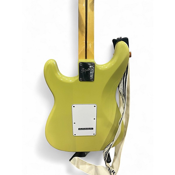 Used Squier Vintage Modified 70s Stratocaster Yellow Solid Body Electric Guitar